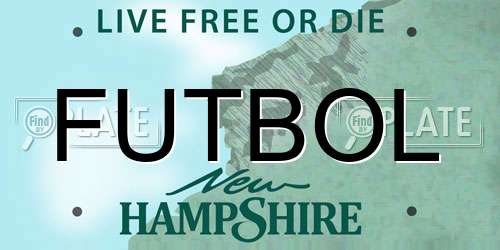 FUTBOL New Hampshire License Plate