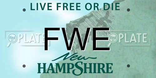 FWE New Hampshire License Plate