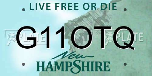 G11OTQ New Hampshire License Plate