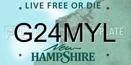 G24MYL New Hampshire License Plate