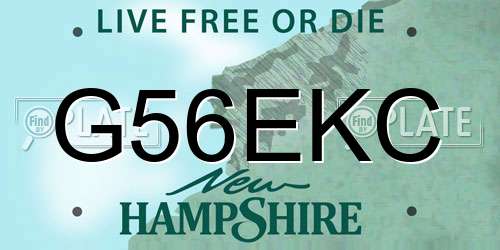 G56EKC New Hampshire License Plate