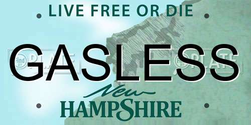 GASLESS New Hampshire License Plate