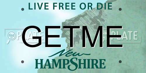 GETME New Hampshire License Plate