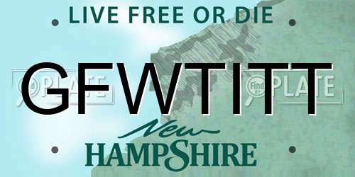 GFWTITT New Hampshire License Plate