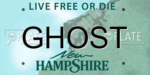 GHOST New Hampshire License Plate