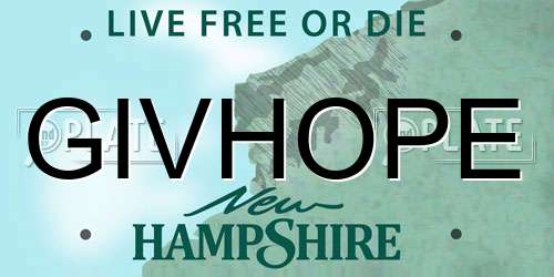 GIVHOPE New Hampshire License Plate