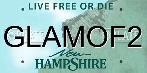 GLAMOF2 New Hampshire License Plate
