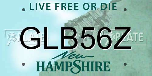 GLB56Z New Hampshire License Plate