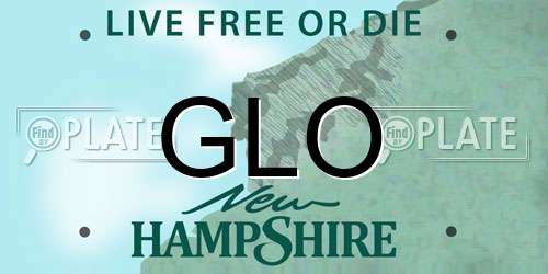GLO New Hampshire License Plate
