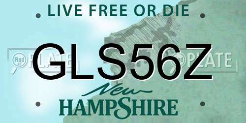 GLS56Z New Hampshire License Plate