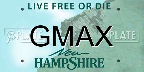 GMAX New Hampshire License Plate