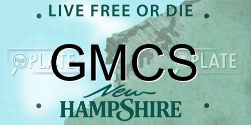 GMCS New Hampshire License Plate