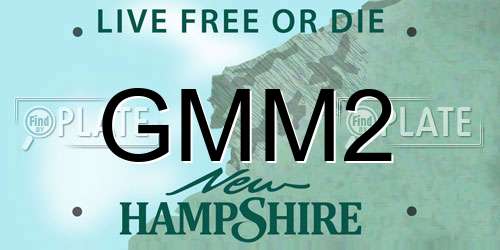GMM2 New Hampshire License Plate