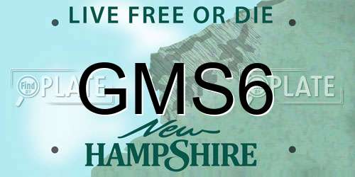 GMS6 New Hampshire License Plate