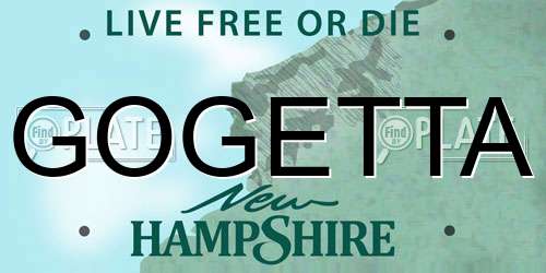 GOGETTA New Hampshire License Plate