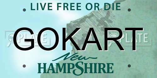 GOKART New Hampshire License Plate