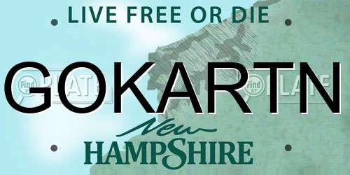 GOKARTN New Hampshire License Plate