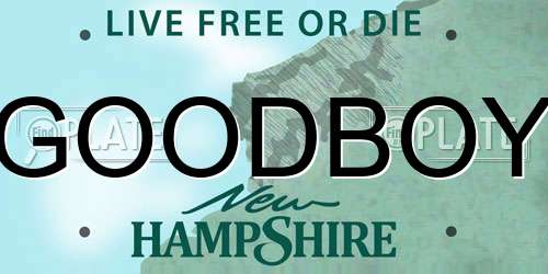 GOODBOY New Hampshire License Plate