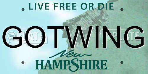 GOTWING New Hampshire License Plate