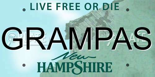 GRAMPAS New Hampshire License Plate