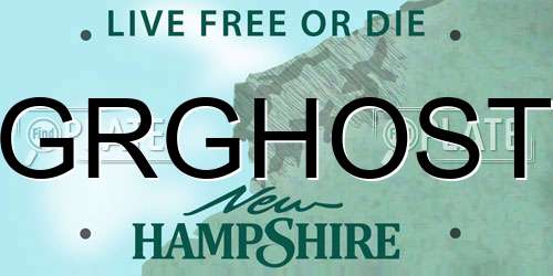 GRGHOST New Hampshire License Plate