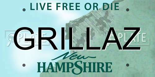 GRILLAZ New Hampshire License Plate