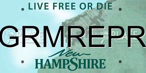GRMREPR New Hampshire License Plate