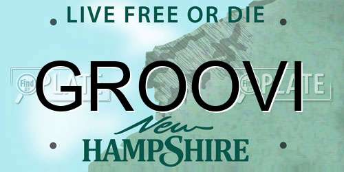 GROOVI New Hampshire License Plate