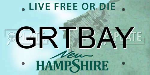 GRTBAY New Hampshire License Plate