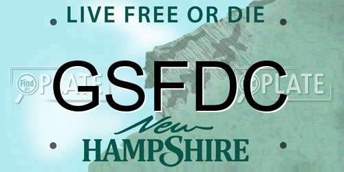 GSFDC New Hampshire License Plate