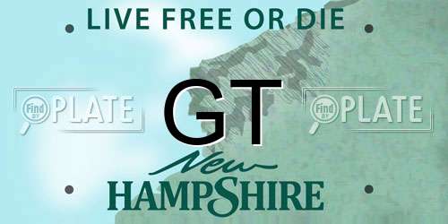GT New Hampshire License Plate