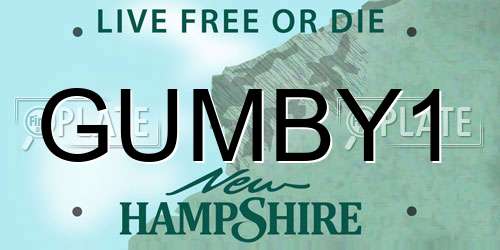 GUMBY1 New Hampshire License Plate
