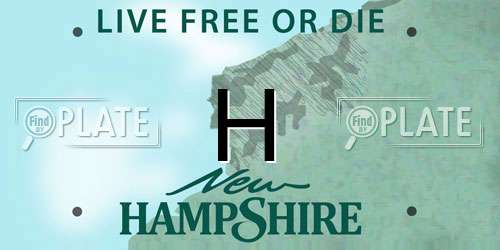 H New Hampshire License Plate