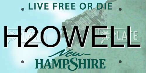 H2OWELL New Hampshire License Plate