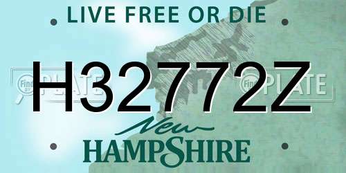 H32772Z New Hampshire License Plate