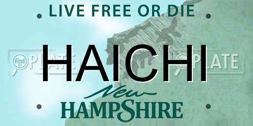 HAICHI New Hampshire License Plate