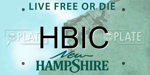 HBIC New Hampshire License Plate