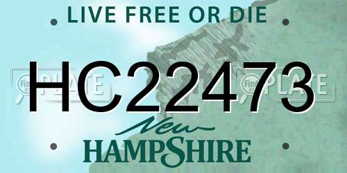 HC22473 New Hampshire License Plate