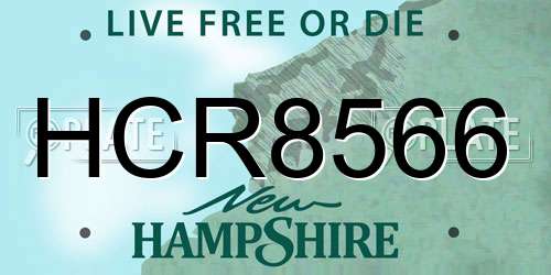 HCR8566 New Hampshire License Plate