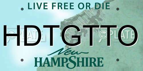 HDTGTTO New Hampshire License Plate