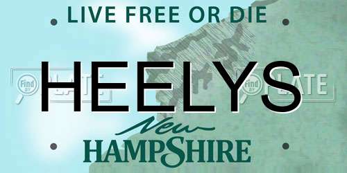 HEELYS New Hampshire License Plate