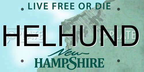 HELHUND New Hampshire License Plate