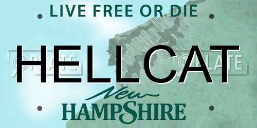 HELLCAT New Hampshire License Plate