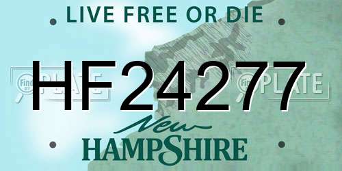 HF24277 New Hampshire License Plate