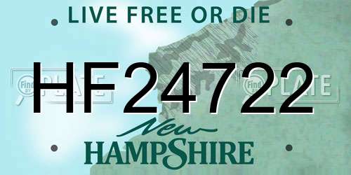 HF24722 New Hampshire License Plate
