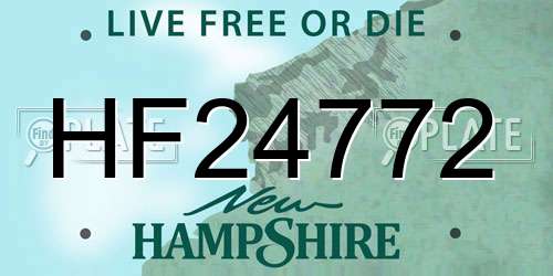 HF24772 New Hampshire License Plate