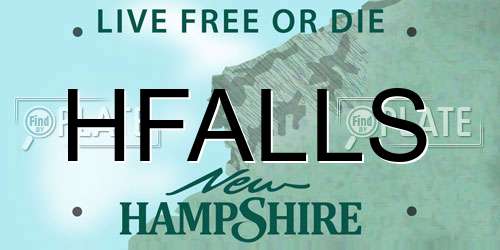 HFALLS New Hampshire License Plate