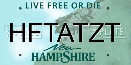 HFTATZT New Hampshire License Plate