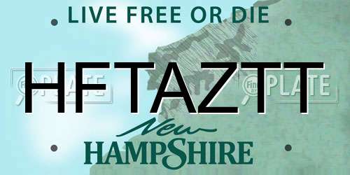HFTAZTT New Hampshire License Plate