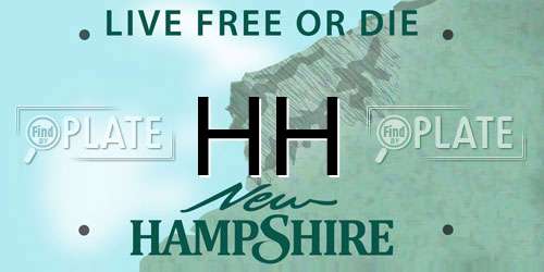HH New Hampshire License Plate